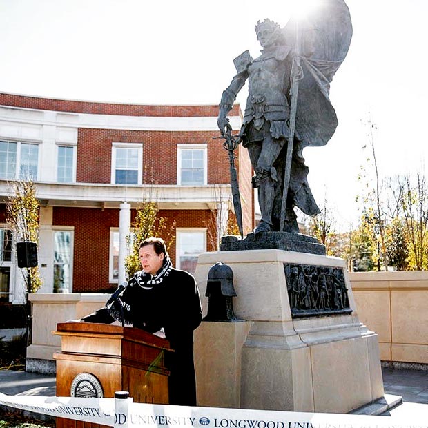 Longwood unveils newest Joan of Arc monument