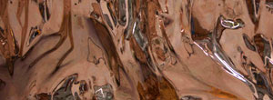  close-up detail of a bronze table, made for design company Based Upon